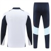 Sudadera De Entrenamiento Real Madrid Cremallera De Cuarto 2024-25 Blanca - Hombre